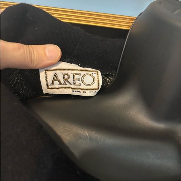 Vintage Aero 80’s Black & Gold Sweater Swirl Cowl Neck Drop Shoulder Sweater XL - Picture 5 of 5